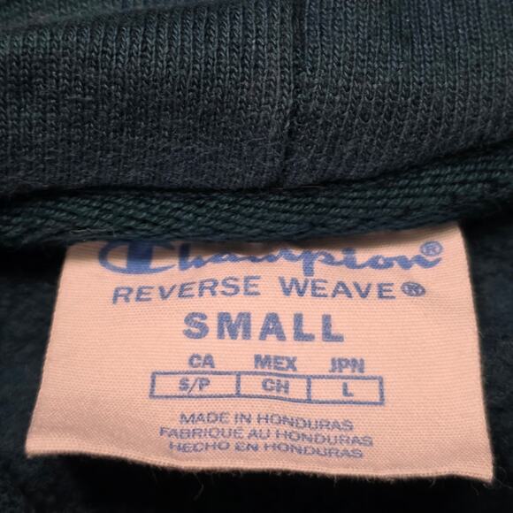 Champion Reverse Weave Hoodie Men S Turquoise Blue Y2K - Picture 3 of 8